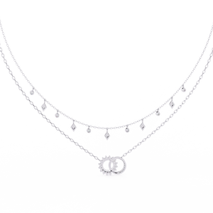 Magnifique collier pour femme en or 18 carats avec diamants de laboratoire - Product Image 3