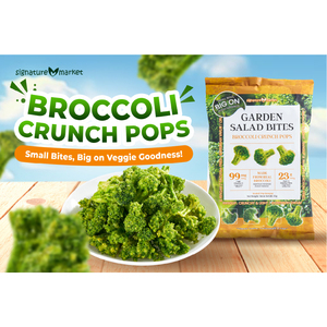 Signature Market Broccoli Crunch Pops 55g Snacks végétaux croustillants et nutritifs - Product Image 1