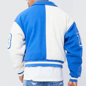 Custom Jacket With Logo Plus Size Men's Versity College Jackets Wholesale Blank Varsity Jackets - Product Image 6