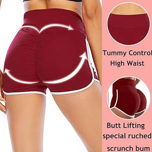 Pantalones cortos transpirables de verano con logotipo personalizado para mujer, pantalones cortos básicos cómodos de OEM al por mayor para mujer, estilo Sexy para ocasiones de yoga - Product Image 2