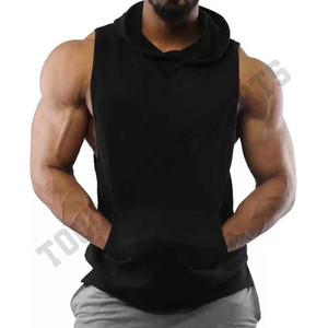 Débardeur de musculation sans manches avec Logo pour homme, top sans manches avec emmanchures, vêtement ouvert sur le côté - Product Image 1