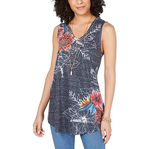 Top Crop da Donna Style & Co Marrone Taglia XS con Stampa Grafica, Traspirante in Maglia per Palestra e Uso Quotidiano, Logo Personalizzabile - Product Image 1
