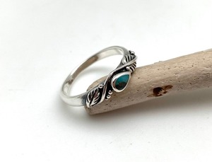 <b>Boho</b> Style 925 Sterling <b>Silver</b> Turquoise Gemstone <b>Ring</b> Handmade Rhodium Plated Wedding Gift for Women for Party - Product Image 2
