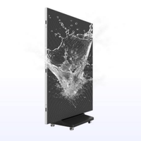 Trois affiches pliables Machine Portable debout LED affichage P2 intérieur HD écran publicitaire pour Mall Expo Store