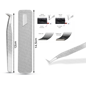 Pince à épiler professionnelle en acier inoxydable pour extensions de cils, séparation naturelle pour une prise parfaite des cils - Product Image 1