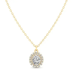 REYES elegante diseño Moissanite colgantes sólido 14K 18K 22K oro aniversario joyería para mujeres personalizado Hip Hop joyería de moda - Product Image 1