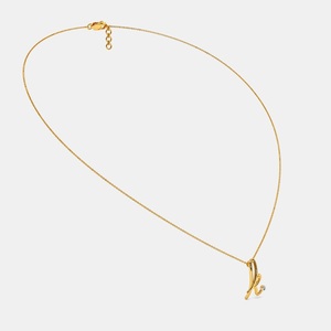 Cursive K & R <b>Name</b> <b>Pendant</b> <b>Necklace</b> Fashionable Personalized <b>Necklace</b> - Product Image 3