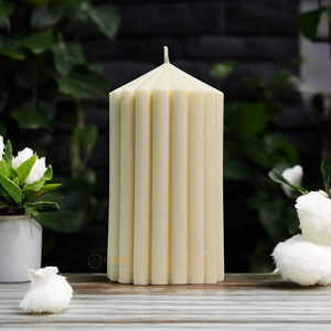 Vela de pilar de cera de soja de 4,5 \ "para decoración festiva del hogar para fiestas de cumpleaños, bodas, eventos de Diwali de Pascua para bares, celebraciones - Product Image 3