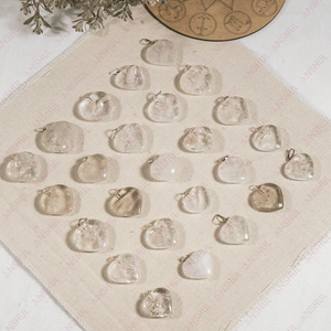 Modern Design Superior Crystal Quartz Heart Shape Pendants Premium Quality Handmade Wholesale Handmade at Competitive Price - Product Image 4