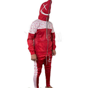 Ensemble de survêtement unisexe personnalisé Slim Fit sweat à capuche zippé et pantalon vêtements de sport en molleton de polyester deux pièces vente en gros d'usine OEM ODM - Product Image 2