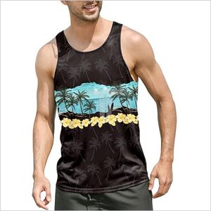 Nouvel Arrivage Débardeur de Sport Homme 100% Coton Haute Qualité Coupe Slim T-shirt Fitness Décontracté Respirant Tricoté Impression Numérique - Product Image 5