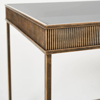 Carré Or Pied En Acier Inoxydable Dessus En Marbre Rond Salon Mobilier De Maison De Luxe Côté Centre Café Thé Table