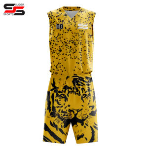Kit de basket-ball personnalisé de haute qualité pour hommes, ensemble d'uniformes, vêtements de sport de club d'équipe de style dernier cri, uniforme de basket-ball pour hommes - Product Image 4