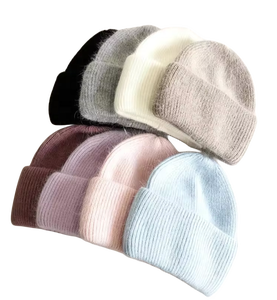 Gorros de Punto Jacquard al por Mayor, Gorro de Invierno para Mujer, Gorro Grueso de Tres Pliegues, Cálido y Sólido, Diseño OEM - Product Image 1