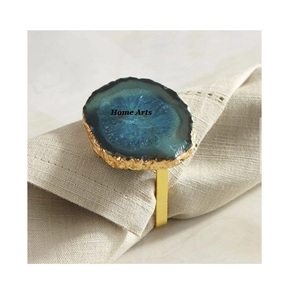 Designer Gold Color <b>Resin</b> Napkin <b>Ring</b> Customized Size And Shape Napkin <b>Ring</b> From Best Exporter In India - Product Image 2