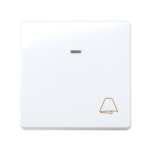 Pulsante bianco con incisione campanello 10 A 250V (Simon 27 27160-65) - Product Image 1