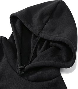 เสื้อสเวตเตอร์มีฮู้ดสำหรับผู้ชายแขนยาวแบบย้อนยุคผ้าฟลีซระบายอากาศได้ดีปักโลโก้ได้ตามต้องการสำหรับฤดูหนาว - Product Image 2