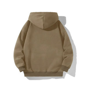 Sudadera con capucha de manga larga de secado rápido para hombre para fitness al aire libre sudadera de invierno de punto con patrón sólido deportes con capucha al por mayor - Product Image 1