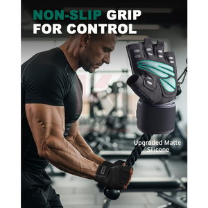 Gants de sport pour homme 2025, demi-doigts, robustes, respirants, pour la musculation, l'entraînement, le sport, gel respirant, entraînement sportif - Product Image 4