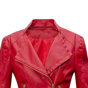 Chaqueta de cuero genuino de primera calidad con diseño elegante Costura duradera Ajuste cómodo. Para ropa informal o formal Talla XS - Product Image 4
