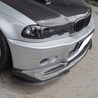 Parachoques Delantero Adicional de Fibra de Carbono Estilo AC (3 Piezas) para Montar con Tornillos, Modificación/Actualización 2001-2006 E46 M3 Modelo TW BW-E46-6 Sin Artículos