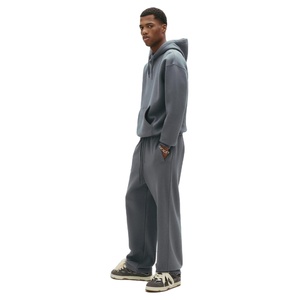 Vêtements personnalisés Streetwear Ensemble pantalons de survêtement et sweats à capuche Survêtements surdimensionnés pour hommes Ensemble ample pantalon de survêtement lourd pour hommes - Product Image 1