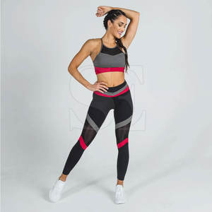 Conjunto de yoga personalizado ligero de alta calidad para mujer con cierre de cintura elástica-Nueva llegada - Product Image 2