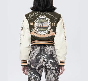 Nouvelles vestes à la mode pour femmes Crop Top Lettermen Vestes pour femmes de haute qualité Crop Top Lettermen Varsity Vestes - Product Image 2