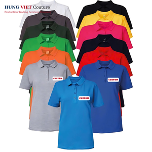 Wholesale Plus Size Men's 100% Polyester Knitted for Polo Shirts Solid Pattern Breathable and Stain-Resistant Blank Design - Product Image 3