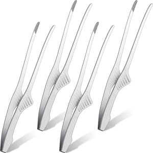Pinces de service alimentaire en acier inoxydable de haute qualité, outil de cuisine pour salade, buffet, barbecue, camping, cuisson, durables et réutilisables - Product Image 1