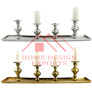 Linterna de vela de metal hecha a mano con acabado de plata de níquel, portavelas de Decoración de mesa de boda para el hogar de lujo - Product Image 5