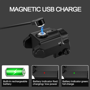 Mira Láser Táctica Recargable Laserwin de Aleación de Aluminio, Mini Subcompacta, para <span class=keywords><strong>Caza</strong></span>, 635-650nm, Láser Rojo, Verde y <span class=keywords><strong>Azul</strong></span> para Exteriores, Deporte - Product Image 5