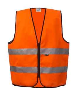 Vente en gros Gilet de sécurité en jean unisexe pour le travail Type de réflexion imprimé logo brodé Gilet de travail unisexe bon marché - Product Image 2