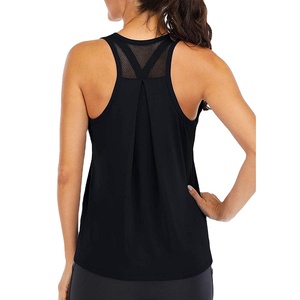 Camiseta Deportiva de Gimnasio para Mujer, de Poliéster y Elastano, Sin Mangas, Elástica, para Entrenamiento, Fitness, Yoga, Proveedor OEM - Product Image 2