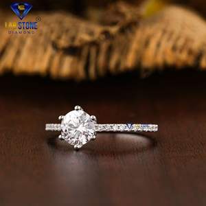 แหวนเพชรสีขาวทรงกลม1.172 TDW สีสดใสโดย labstone ethical & Stunning Diamond ของขวัญสี EF-VS สำหรับ Val - Product Image 2