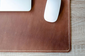 แผ่นรองโต๊ะทำงานหนังแท้หรูหราพรีเมี่ยมทนทานกันกลิ่นแผ่น LMD-0079คุณภาพเขียนพื้นผิวทนทาน - Product Image 4