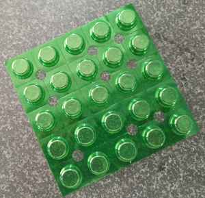 Blister de forme ronde à barrière extra haute écologique en plastique vert ou PET pour emballage durable - Product Image 4