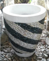 Pot & Planter Taman Bahan Batu Ramah Lingkungan Grosir Bali Warna Sesuai Pesanan 45x60cm Untuk Penggunaan Luar Ruangan