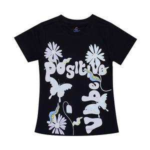 เสื้อยืดคอกลมสำหรับเด็กผู้หญิงผ้าฝ้าย100% ใหม่มาแรงวิธีการพิมพ์ที่แตกต่างกันและวัสดุในมือ - Product Image 6