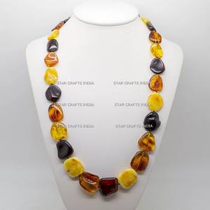 2024 vendedor caliente collar de cuentas de resina de color vino para fiestas de Bodas de STAR CRAFTS INDIA-Directo de fábrica a precio al por mayor - Product Image 6