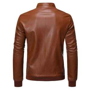 Veste en cuir d'agneau pour homme, devant en toile, logo, respirante, haute qualité, durable, design élégant, usage quotidien en hiver, service OEM - Product Image 4