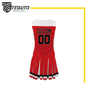 Meilleur prix uniforme de pom-pom girl sans manches uniformes professionnels de sublimation Offre Spéciale uniforme de pom-pom girl de bonne qualité - Product Image 3