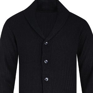 Abrigo de mujer de punto con cuello en V bordado de alta calidad de estilo informal de otoño 2024 Logo en la parte delantera y trasera para Otoño Invierno - Product Image 2