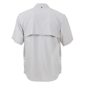 Custom Wholesale manga curta poliéster Spandex mistura dos homens pesca caminhadas camisas de secagem rápida camisas de pesca dos homens para exterior - Product Image 2