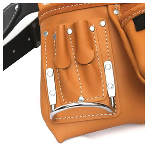 Cinturón de herramientas de cuero de alta calidad Tirantes Herramienta de cuero Tirante de cuero Bolsa de herramientas a precio de fábrica Hecho a medida - Product Image 4