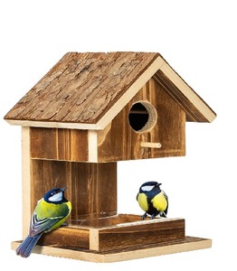 Maison d'oiseau simple en bois au design moderne de qualité d'exportation avec une finition élégante Maison d'oiseau suspendue - Product Image 6