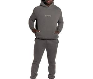 Venta al por mayor Oem Gimnasio Chándal Para Hombres Negro Algodón Chándal Conjunto Hombres Jogger Trajes Turkish Manufacture Company - Product Image 1