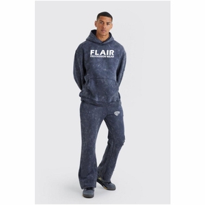 Chándal con capucha de algodón 100% de gran tamaño para hombre, ropa de invierno de estilo vintage con detalle de costura cuadrada, técnicas bordadas con cuentas - Product Image 2