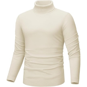 Vente en gros de chandails pour hommes anti-rides et anti-rétrécissement en polyester respirant avec logo personnalisé de couleur unie et de haute qualité - Product Image 6