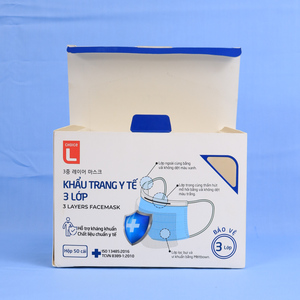 Boîte de masque facial personnalisée du fabricant vietnamien, emballage en carton durable avec impression de logo pour les fournitures de santé - Product Image 4